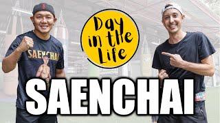 Day in the life of Saenchai - one of the top Muay Thai fighters of all time แสนชัย บัวขาว