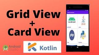 GridView - GridView with CardView | Kotlin | Android Studio Tutorial - Quick + Easy