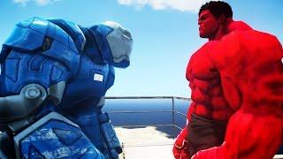 IRON MAN (Mark XXXVIII Igor) VS RED HULK - EPIC BATTLE