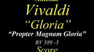 Vivaldi - Gloria - RV589 - 5 Propter Magnam Gloria - Score