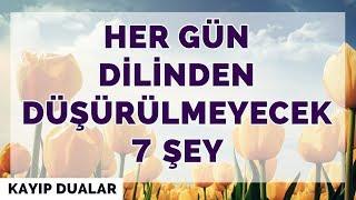 Her Gün Dilinden Düşürülmeyecek 7 Şey | Kayıp Dualar