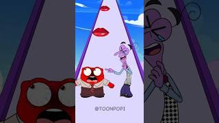 New Kiss Run Anger vs Fear Funny Epic Challenge! || Inside out 2