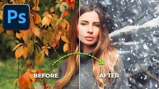 Photoshop Ai Magic: Turn Any Photos into Winter Scenes!