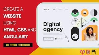 How to create a website using HTML, CSS and ANGULAR17 - CSS tutorial for beginners 2024.