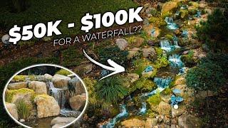 $50k-$100k Pondless Waterfall & Streams Tour | Large WATER FEATURES