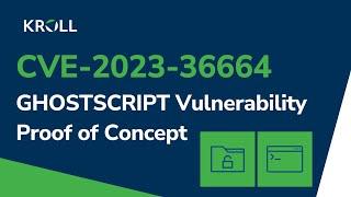 Ghostscript Vulnerability (CVE-2023-36664) Proof of Concept