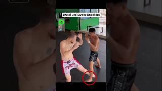 BRUTAL Leg Sweep Knockout!