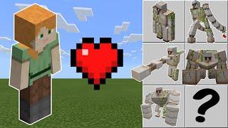 Breeding ALEX with every IRON GOLEM in Minecraft