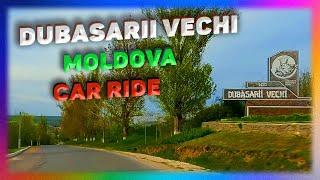 The DUBASARII VECHI Village, Criuleni, Republica Moldova. Car Ride. 4K.