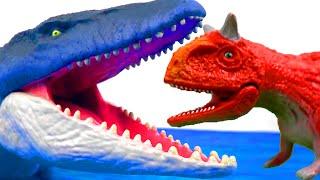 Epic Mud Egg Discovery: T Rex Shows Gigant Mud Egg Powers to Brachiosaur | Jurassic World Cartoons