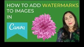 #Canva How To Add Watermarks to Images in Canva