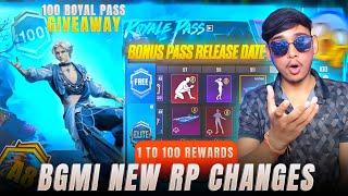 BGMI NEW ROYALE PASS CHANGES & LEAKS | A8 ROYAL PASS 1 TO 100 RP REWARDS|A8 BONUS PASS RELEASE DATE