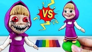 Masha and The Bear - EXE  CreepyPasta clay Tutorial / How to make figures