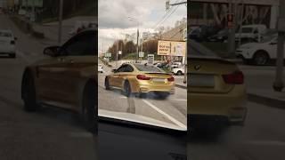 BMW M4 AND C63 S IN STREET #bmwm4 #c63s #streetdrift #moscow #driftcommunity #mercedes #bmw