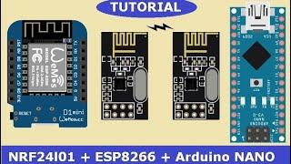 Best NRF24l01+ESP8266+Arduino NANO connection tutorial