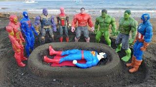 AVENGERS SUPERHERO STORY | MARVEL'S SPIDERMAN 2 VS HULK, CAPTAIN AMERICA VS THOR, VENOM VS SPIDEY IQ