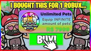 I SPENT *1 ROBUX* on *UNLIMITED PETS* GAMEPASS In CLICKER MADNESS! NEW TWITTER CODES! OP!! - ROBLOX