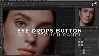 Retouching Eyes with the Eye Drops Button on the MUA Retouch Panel