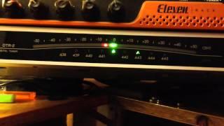 Comparison : Korg DTR-2 tuner vs Eleven Rack tuner