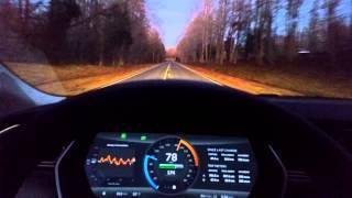 Tesla Model S P85D - 0 to 97 MPH Launch