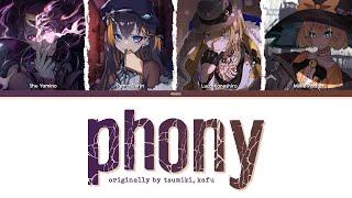 Shu, Luca, Petra, Millie (フォニイ) - Phony // Color Coded Lyrics [KAN/ROM/ENG]