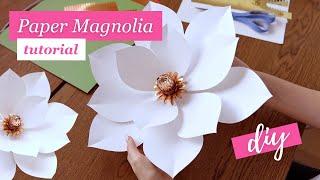 Giant Paper MAGNOLIA Flower Template (trailer)