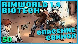 Спасение свинок, Rimworld 1.4 + Biotech, 50 серия