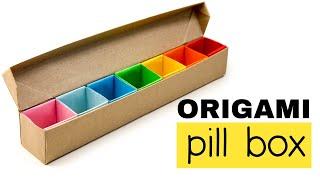 Origami Pill Box / Organizer Tutorial - DIY - Paper Kawaii