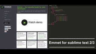 Emmet install for sublime text 2or3