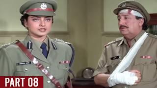 Phool Bane Angaray (1991 ) | Rekha, Rajinikanth | Hindi Movie Part 8 of 9