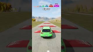Big And Small Cars vs Big And Small Speed Bumps #shorts | BeamNG.Drive