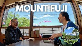 I took my dad to see Mount Fuji for the first time.     (Mount Fuji day trip from Tokyo)