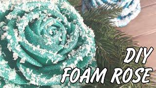 Glitter foam sheet craft ideas | Diy Foam flowers on the wall