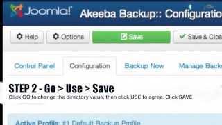 Joomla 3 - How to use Akeeba Backup