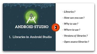 1.How to add libraries in android studio