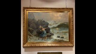 Stormy sea - Erminio Kremp - Italy 1930s