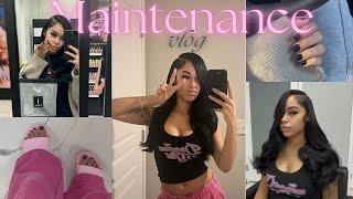 Maintenance Vlog| New hair, nails, lashes| Sephora haul | Making a boo basket for my boo!