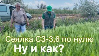 Как сеялка СЗ-3,6 посеяла по нулю