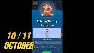 Rebus Of The Day Musk X Empire Code Today | 10 / 11 October Today Combo X Empire rebus of the day