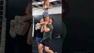 We couldn't do that one again  #cheer #stunt #shorts