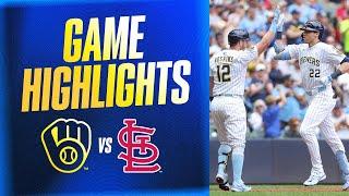 Cardinals vs. Brewers Game Highlights (6/15/25) | MLB Highlights