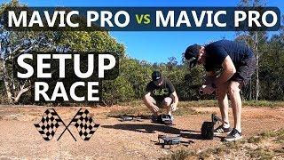 Mavic Pro vs Mavic Pro - Setup Race Ft. OzzieTech | DansTube.TV