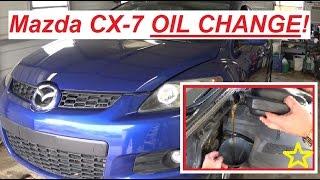 Mazda CX7 OIL CHANGE . How to change oil on Mazda CX 7 2.3