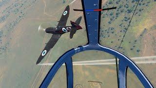 War Thunder [SIM|VR] - Chasing an Experienced Spitfire Pilot (Ki-43-III otsu)