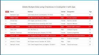 Delete Multiple Data using Checkboxs in Codeigniter 3 with Ajax