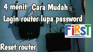 Cara login router wifi yang lupa password dengan cara reset router