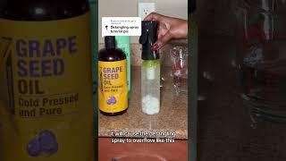 How to make detangling spray Pt. 2 #4chair #naturalhairwashday #detangler