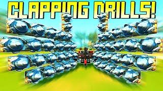 Over-Engineering Impractical Weapons: Clapping Drill Hands! - Scrap Mechanic Gameplay