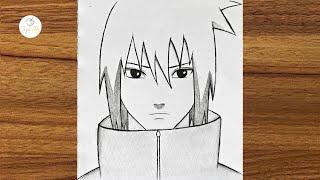 How To Draw Sasuke Uchiha step by step || How to draw anime for beginners || Easy anime drawing