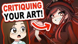 CRITIQUING MY VIEWERS' ART! 🫢